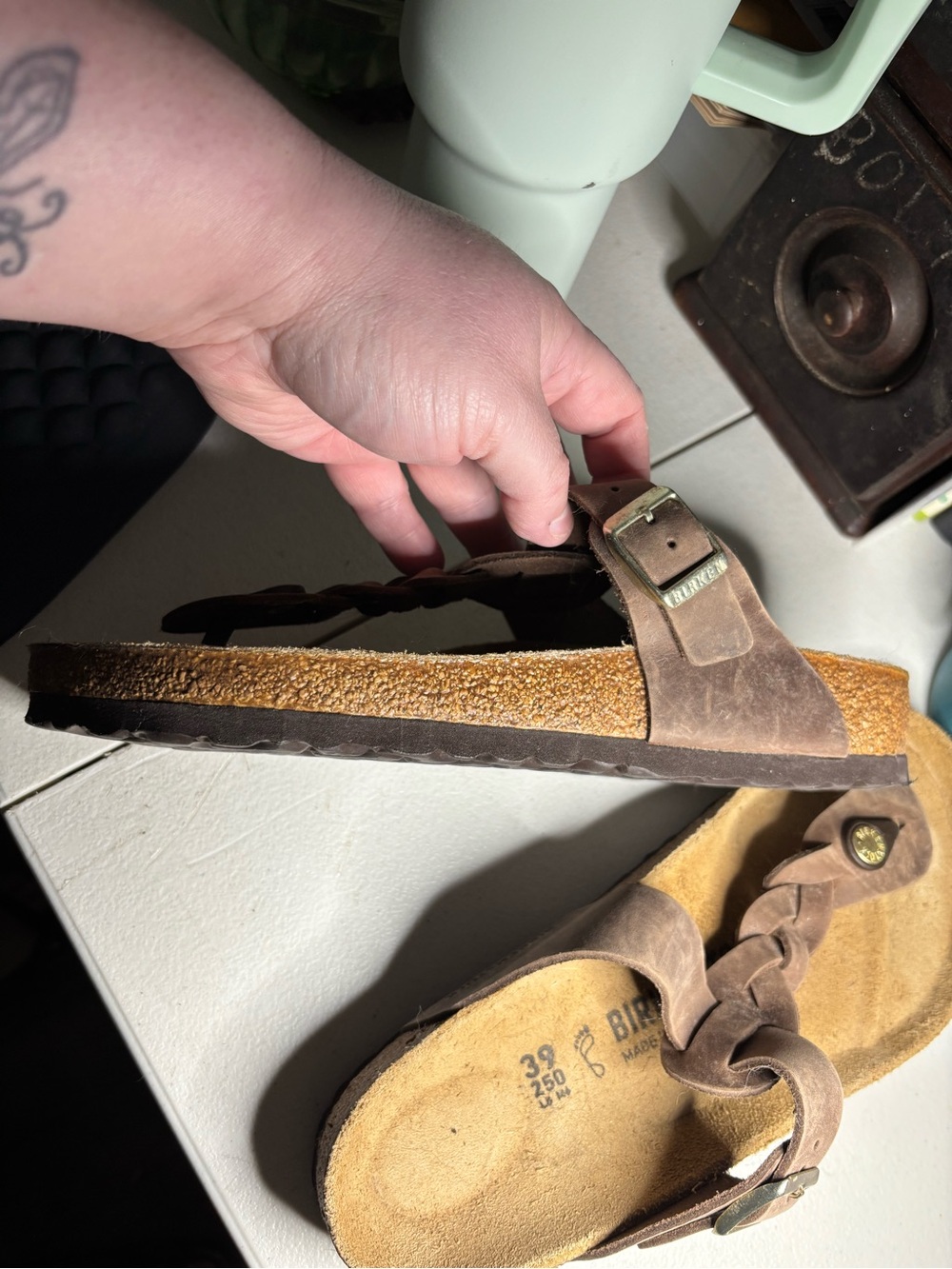 Birkenstock Braided leather Giza Thong Sandals - Picture 7 of 7